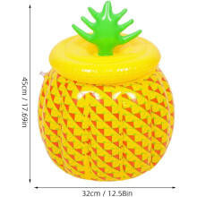 Seau à glace gonflable d'extérieur en forme d'ananas, style unique et créatif, portable