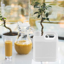 Carafe à boissons en plastique de 1 L, matériau de qualité alimentaire, grand récipient avec couvercle pour le stockage des liquides de cuisine