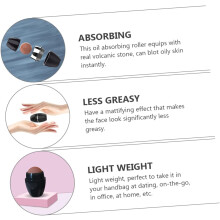 Bâtonnet de massage facial noir mini absorbant le sébum