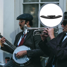Piastra protettiva in metallo per bracciolo del banjo, adatta per parti di strumenti musicali come il banjo, realizzata in robusto metallo.