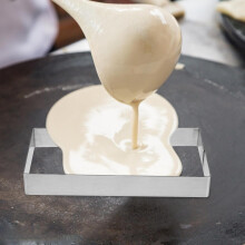Cercle à tarte, moule à mousse antiadhésif, outil de pâtisserie maison, moule rectangulaire en acier inoxydable