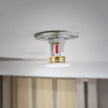 Plaque de protection en métal blanc pour tête de sprinkler dissimulée