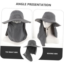 Summer Sun Protection Fishing Hat Neck Flap Wide Brim Outdoor Travel Beach Hat