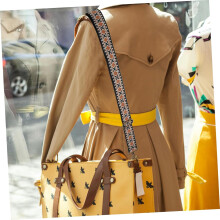 Bandoulière bohème brodée style ethnique pour sacs à main et sacs bandoulière