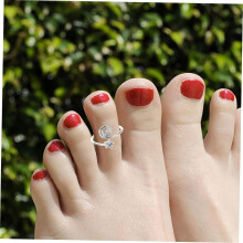 Bague d'orteil en forme d'étoile, style vintage, avec fil métallique, idéale pour une fête sur la plage en été.