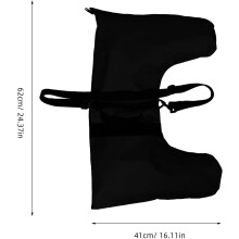 Sac à roulettes avec bandoulière réglable, étui de rangement noir pour patins à roulettes