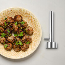 Machine à boulettes de viande, cuillère à boulettes, ustensile de cuisine portable et ergonomique en acier inoxydable robuste