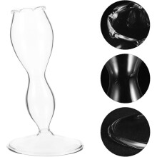 Porte-plume en verre en forme de bouton de fleur, à fond plat, décoratif, accessoire de bureau portable