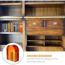 Serre-livres Arches décoratif en cristal, structure stable pour bureau et salle d'étude