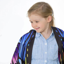 Meninos e meninas Borboleta asa xale conto de fadas traje de dois lados menino menina Halloween vestir-up playtime asas acessórios traje