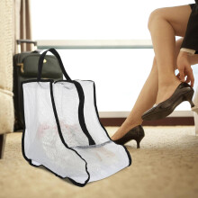 Sac de rangement pour bottes avec fermeture éclair, organisateur de chaussures réutilisable pour les voyages