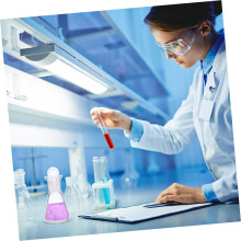 Fiole Erlenmeyer en verre de 50 ml avec graduations sérigraphiées et dilatation thermique minimale
