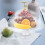 ULTNICE Round Cake Platter with Cover PET 1 Piece 3