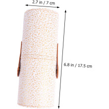 Porte-pinceaux de maquillage en cuir, seau de rangement pour cosmétiques