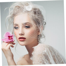 Einzigartige Braut-Haaraccessoires, Hochzeits-Haarschmuck für die Braut, Vogelkäfigschleier, Fascinators, Hüte, Netz-Gesichtsschleier