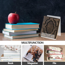 1 espositore per libri, scaffale per libri, ripiano trasparente, porta riviste, supporto da scrivania semplice
