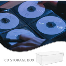 Staubdichte Aufbewahrungsbox mit Deckel, 5-teilig, tragbarer CD-/DVD-Aufbewahrungsorganizer für Haustiere, großes Fassungsvermögen, Schutzhalter