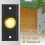 Metal Wired Doorbell Button Black Rectangular LED 5