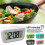 (White) Digital Display Alarm Clock Battery Powered Snooze Night Light Desig 2