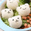 Bear-shaped sushi mold rice dough DIY kitchen tool set 4