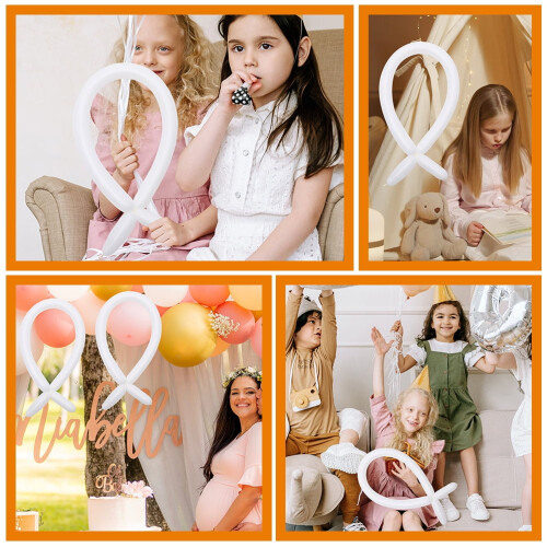 Latex Balloons Strip Decorative Twisting 50 Pcs 1