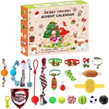 Calendrier de l'Avent pour chiens, 24 pièces/ensemble, calendrier de l'Avent de Noël pour chiens, cadeau de Noël pour les amoureux des chien