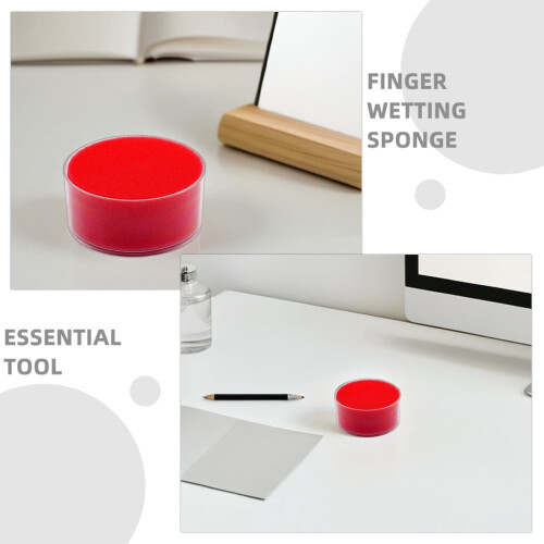 Finger Moistener Sponge for Cash Counting 4 Pcs 2
