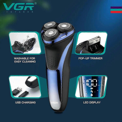 τεμάχια ηλεκτρική ξυριστική μηχανή VGR επαγγελματική ξυριστική μη 2