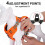 Dog Harness No Pull For Large Medium Dogs, Adjustable Reflective Harness Dog Harness Orange 2