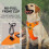Dog Harness No Pull For Large Medium Dogs, Adjustable Reflective Harness Dog Harness Orange 3