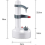 Electric peeler for apples and potatoes, comes with 2 sharp blades 2