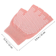 4 Pairs of Women Yoga Gloves Anti-slip Yoga Gloves Dancing Training Gloves Workout Gloves