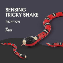 Serpente interattivo intelligente per gatti, giocattolo elettronico interattivo per gatti con ricarica USB