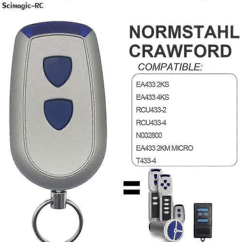Telecomando per apriporta da garage Rolling Code 43392mhz, compatibile con Normstahl Magic 600 e Crawford Ea433 (433mhz) 2