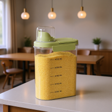 (Green 2.8L) Boîte Hermétique Céréales Riz 2.8L/1.6L