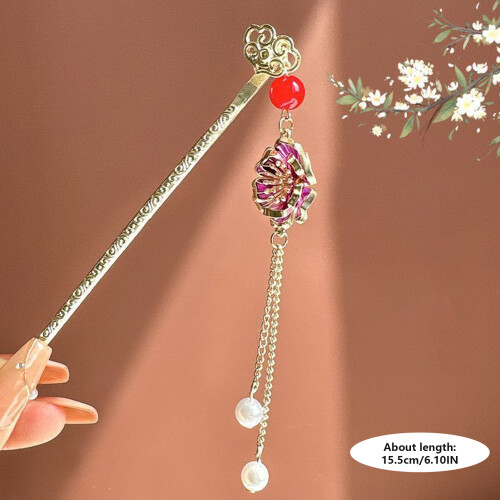 (2) Broche Papillon Perle - Style Chinois 1