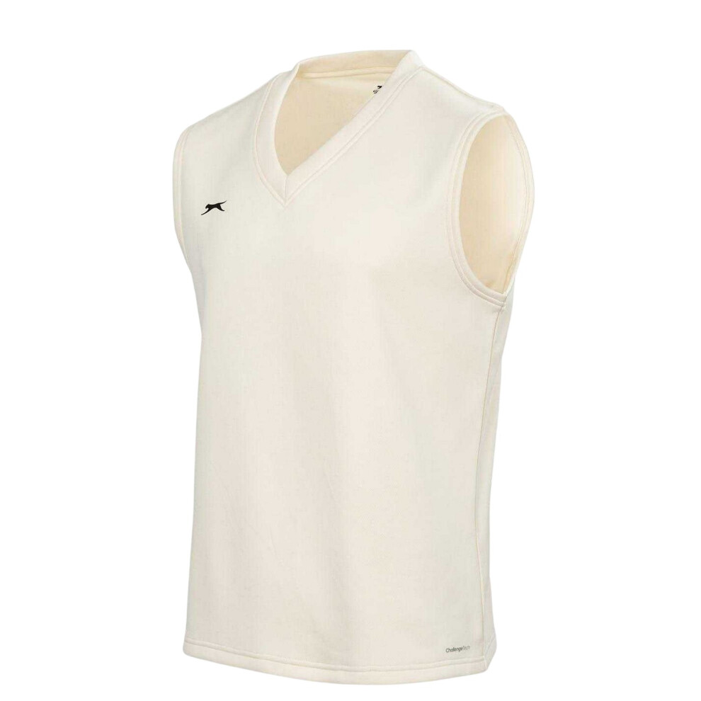 Slazenger (L, Cream) Mens Cricket Sweater Vest