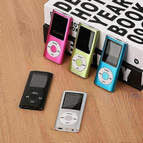 Leitor de música MP3 com cartão de armazenamento de 32 GB, conjunto de 2 peças, ecrã LCD clássico de 1,8 polegadas, port 2