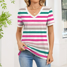 T-shirts voor dames, Dolman-shirts met korte mouwen,-Groene S