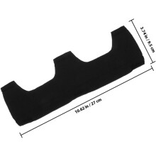 Bandeau anti-transpiration réutilisable pour casque de chantier, coussinet anti-transpiration amovible en tissu technique.