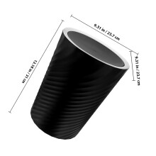 Poubelle de recyclage 10 l en plastique avec couvercle, design polyvalent et facile à nettoyer, idéale pour la chambre et l'hôtel.