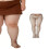 Elegante durchsichtige Netzstrumpfhose mit glitzerndem-Braun 4
