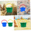 Baldes ao ar livre de 2pcs Baldes de praia meninos e meninas para edifício e armazenamento Sandcastle 5