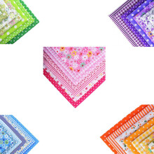 35 bunte Patchwork-Baumwollstoffquadrate (25 x 25 cm) – Set zum Selbernähen und Quilten