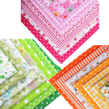 35 st färgglada lapptäcke bomullstyg rutor 25x25 cm handgjord sömnad DIY quiltningstyg set