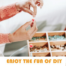 30 Stück herzförmige Zwischenperlen aus Naturholz für Schmuckherstellung und DIY-Bastelarbeiten
