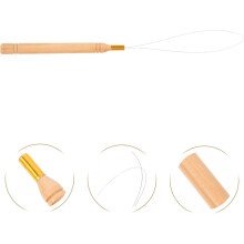 st trähandtag pärlgängningsverktyg set för DIY sömnad pärlnålar broderitillbehör