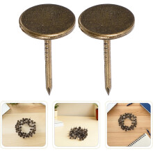300pcs Flat Head Metal Tacks for Wood Wall Decor Upholstery Picture Map Furniture DIY Project