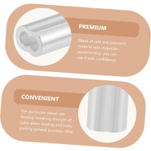 300 szt. aluminiowych zaciskanych tulei zaciskowych do złączek linowych. Aluminiowe zaciskane tuleje zaciskowe do złączek linowych.