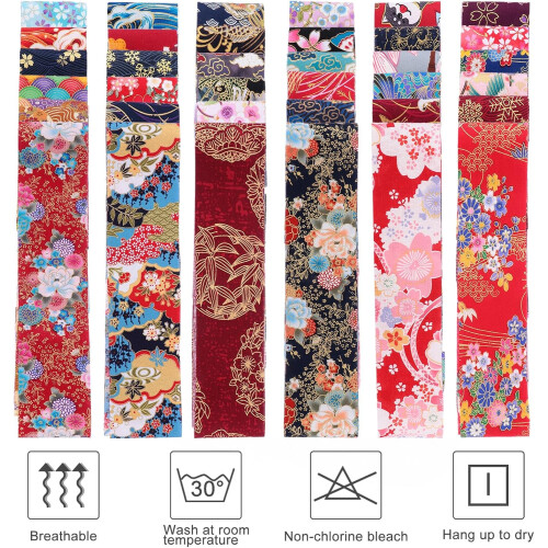 36 Baumwollstoffstreifen für DIY-Patchwork-Projekte, langes Nähstoff-Bundle (6,25 x 100 cm).